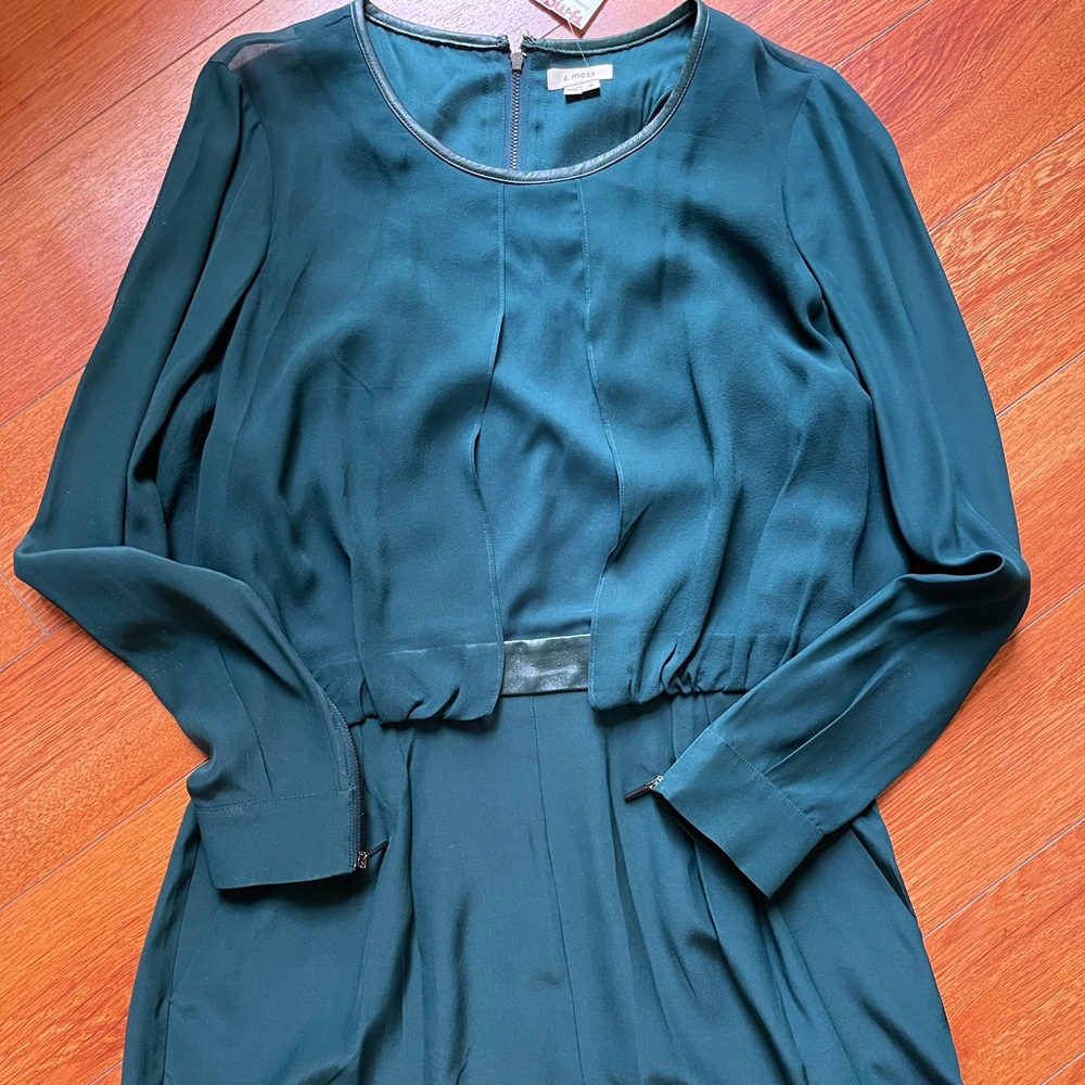 NWT $700 A.MOSS Romper, Size 12, 100% Silk